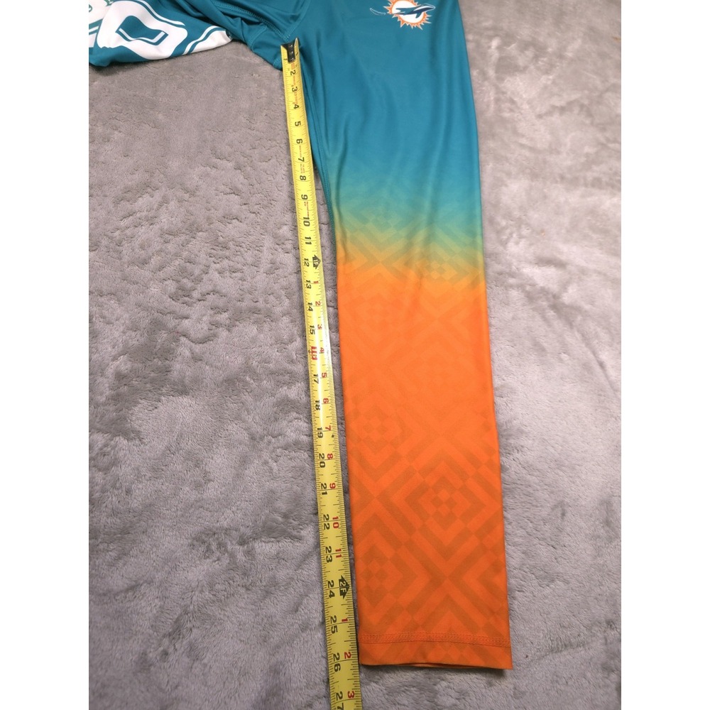 Miami Dolphins Womens Leggings Size L NFL Team Apparel Teal Orange Logo Athletic - Picture 4 of 10